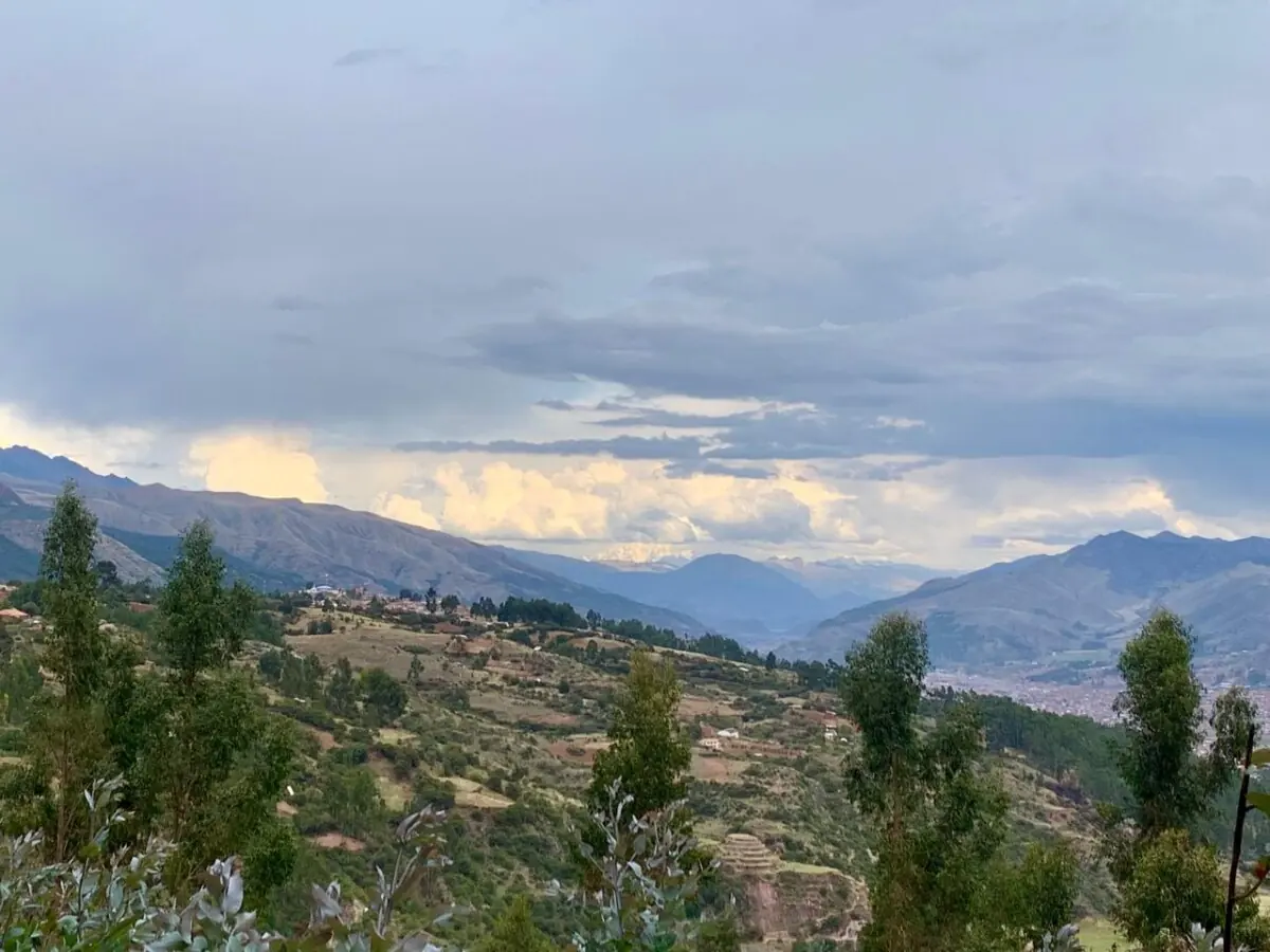 Mountain valley view