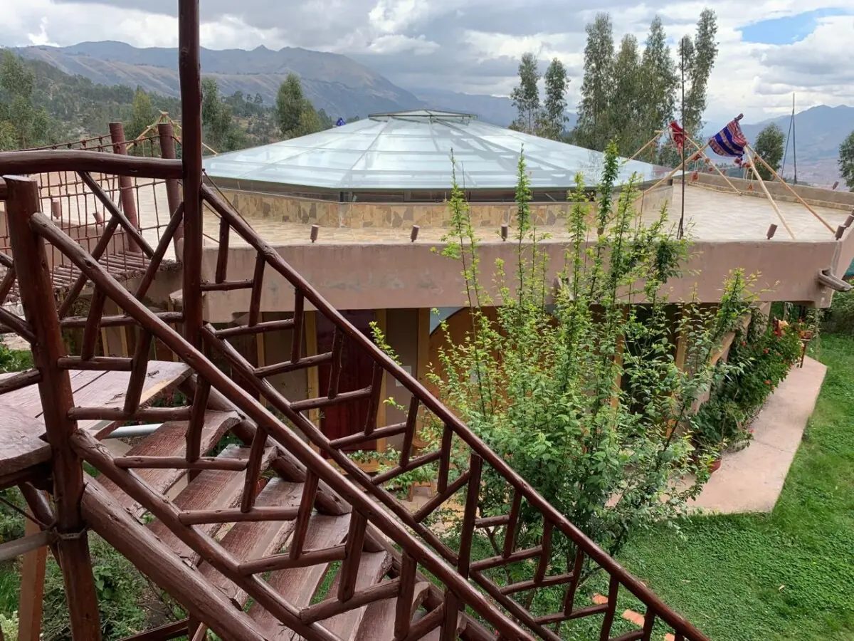 Glass dome structure exterior